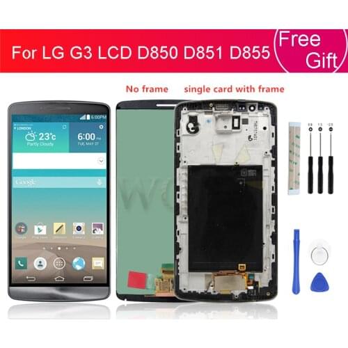 For LG G3 LCD D850 D851 D855 LCD Display with Touch Screen Digitizer Assembly With Frame free shipping Replacement repair parts