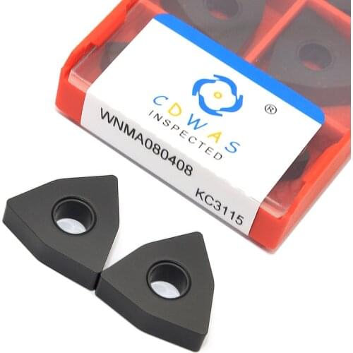 10PCS WNMA080408 KC3115 Flat Carbide Inserts High Quality External Turning Tool WNMG 080408 CNC Lathe Cutter Tool For Cast Iron