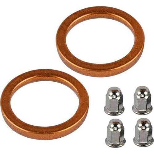 4x Exhaust Gaskets Connector Motos Dirt Bike Motocross Sports Accessories For Honda CB500/550 VF500/700/750