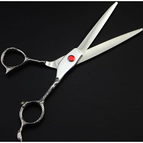 6" brand logo Import 440C barber hair scissors hairdressing salon professional cutting shears hair thinning scissors clipper