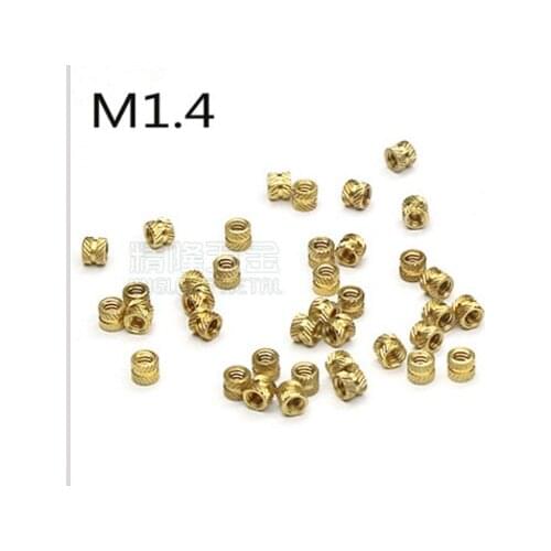 Hardware accessories Precision micro knurled nut small copper nut embedded M1.4