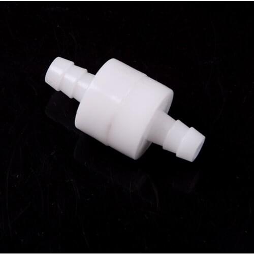 White Plastic One Way Inline Check Valve Gas Liquid Water 4mm / 6mm / 8mm / 12mm