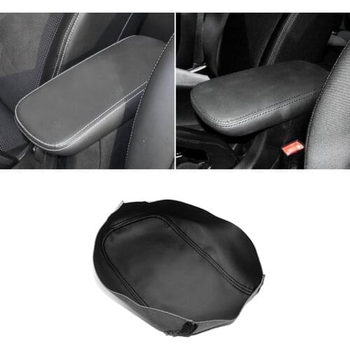 Center Armrest Leather Cover For Chrysler 200 2011 2012 2013 2014 Car Central Armrest Box Panel Cover Sticker Trim