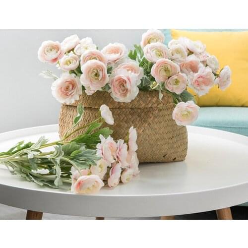 Artificial Ranunculus Asiaticus Wedding Decoration Flower Silk Simulation Flower Artificial Flowers for Home Party Decor SN2031