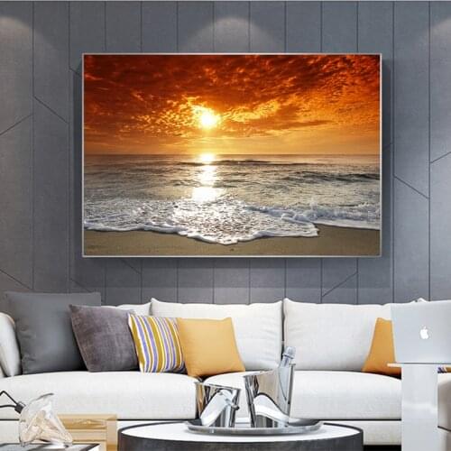 Modern Landscape Wall Art no frame Canvas Painting Dropshipping Canvas Prints Wall Art Pictures Living Room Decor Discounted