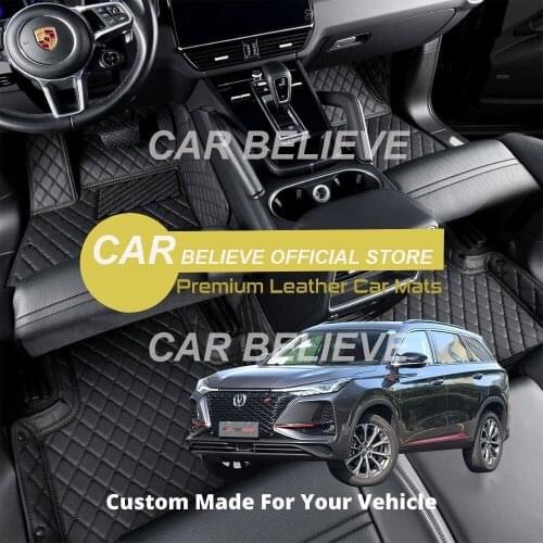 High quality Leather Car Floor mats For Changan CS75 Plus 2020 2021 Carpets Rugs Pads Accessories