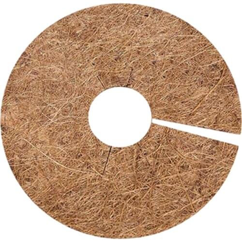 Coir Fiber Liner Round Coconut Natural Coconut Fibers Disc Coir Weed Control Rings For Weed Control Plant Cover Flower Pot