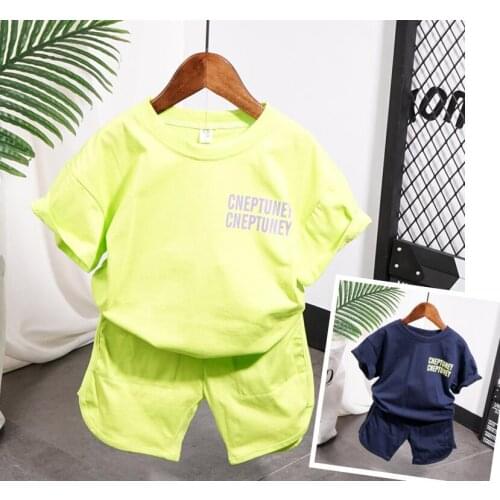 Summer Toddler Baby boys Clothing Sets Cartoon boys top T-shirt Shorts 2pcs Outfits Kids Clothes Fashion Sport Suits 2-7years
