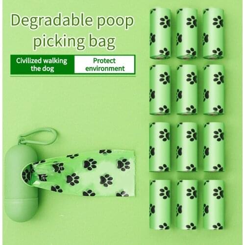 HiCoDo Pet Bag Dispenser Dogs Waste Plastic Garbage Carrier Bio-degradable Poop Supplies Outdoor Travelling Cleaning Products