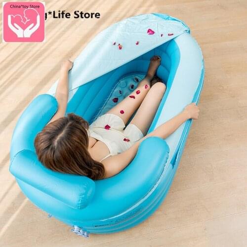 Inflatable Bathtub Thickened Adult Bathtub Folding Bath Tub Bath Barrel Bath Barrel Home