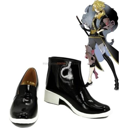 Shishiou Cosplay Shoes Touken Ranbu Online Shishiou Cosplay Boots Black Shoes Custom Made