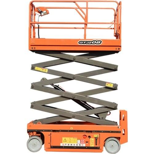 Qiyun Official Hydraulic electric self propelled scissor lift Battery for indoor or outdoor Aerial Working Platform with ISO CE