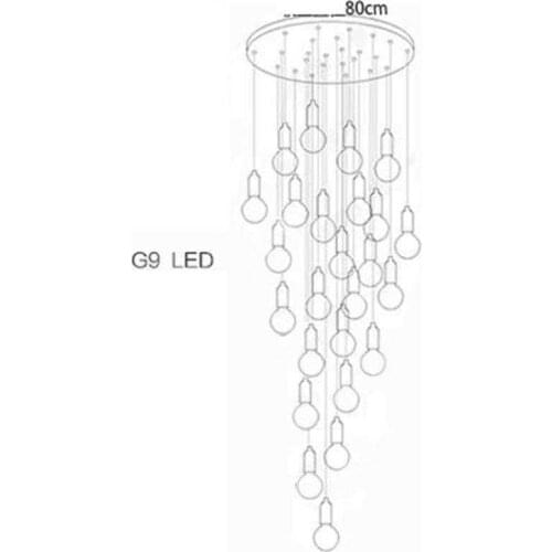 Nordic Touw Lampara Candiles Colgante Modernos Crystal Deco Chambre Fille Suspendu Suspension Luminaire Luminaria Hanging Lamp