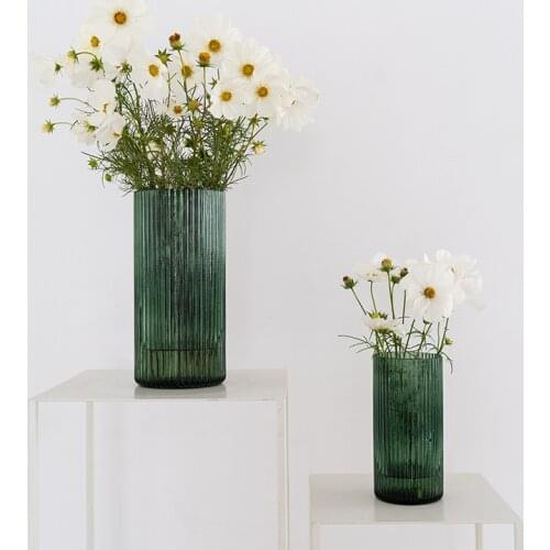 CuteLife Nordic Transparent Flower Glass Vase Water Plant Modern Vase Glass Terrarium Home decoration Living Room Wedding Vase