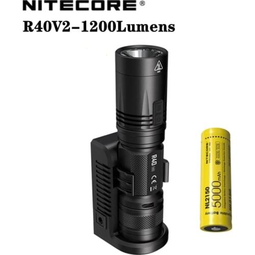 NITECORE R40V2 FlashLight 1200 LMs CREE XP-L2 V6 LED RechargeableWith 21700 5000mAh Battery Gear Outdoor Search Hand Lamp