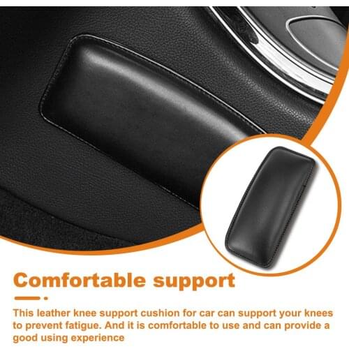 Universal Leather Knee Pad for Car Interior Pillow Elastic Cushion Memory Foam Leg Pad Thigh Support Car Accessories