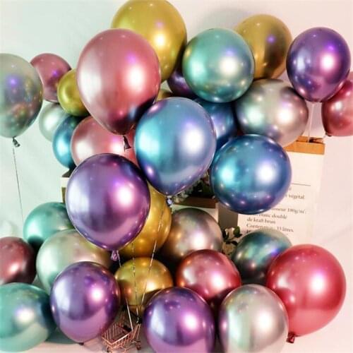 10pcs/lot 12inch Metallic Color Balloon Wedding Birthday Party Luxuriant Ballon Decor Graduation Family Party Balloon Supply