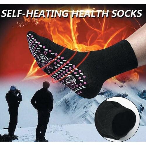 1 Pair Self-heating Magnetic Socks Comfort Health Heated Socks Magnetic Therapy Self Heated Socks Winter Warm Massage Socks