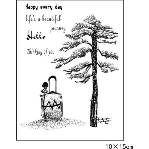 10x15cm Magic Clear Stamps Transparent Seal Silicone Seal TPR Christmas Wedding Roller Stamps DIY Scrapbook Album Card