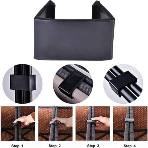 20Pcs Patio Wicker Furniture Chair Fixed Clips Home Garden Sofa Connector Fastener Clamps Supplies