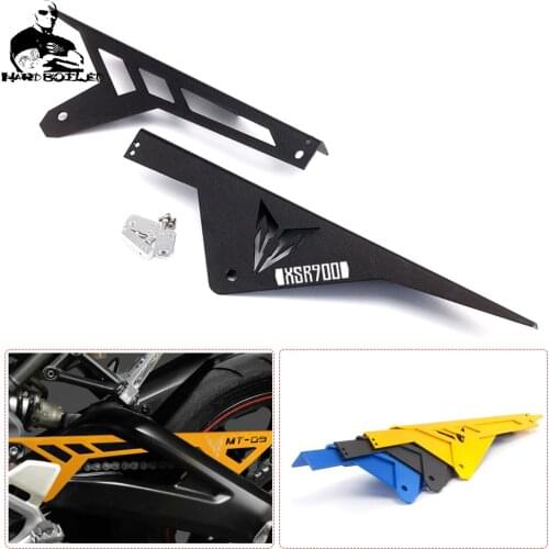 For Yamaha MT09 XSR900 Motorbike MT-09 Tracer FZ-09 XSR 900 2013-2020 2019 CNC Aluminum Motorcycle Chain Guard Cover Protector