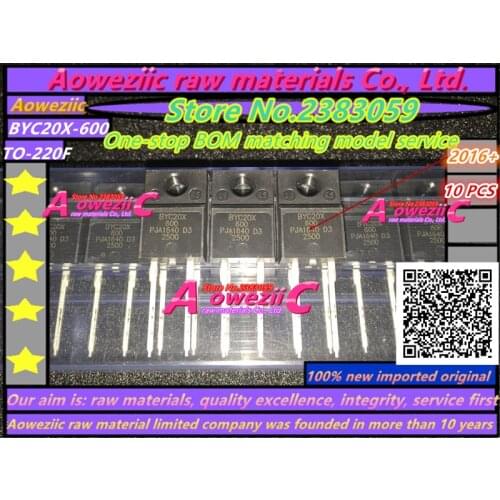 Aoweziic 2016+ 100% new imported original BYC20X-600 BYC20X600 TO-220 Fast recovery diode 20A 600V