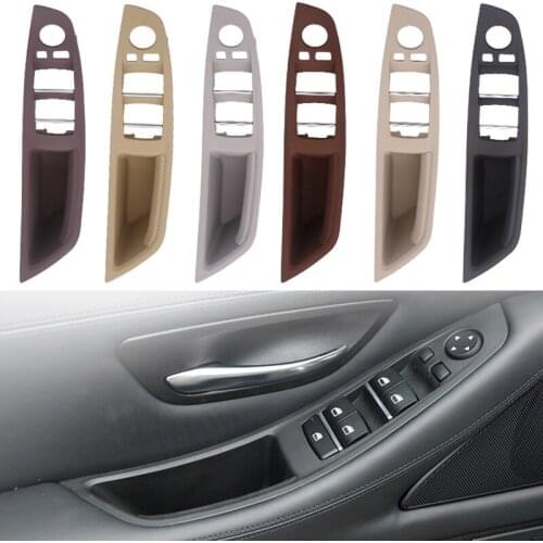 Car LHD Inner Door Handle For BMW F10 F11 F18 5 Series Left Front Door Interior Door Panel DriverS Seat Button Switch Frame