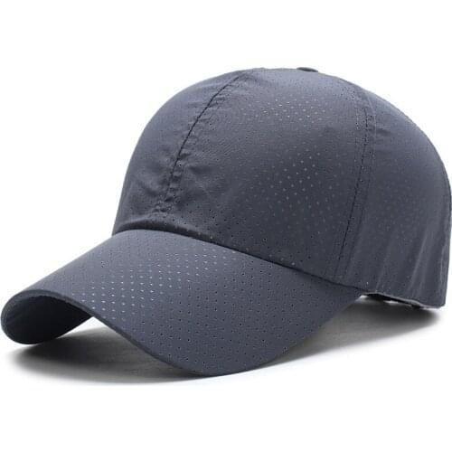 1pcs Baseball Cap Unisex Summer Solid Thin Mesh Portable Quick Dry Breathable Sun Hat Golf Tennis Running Hiking Camping