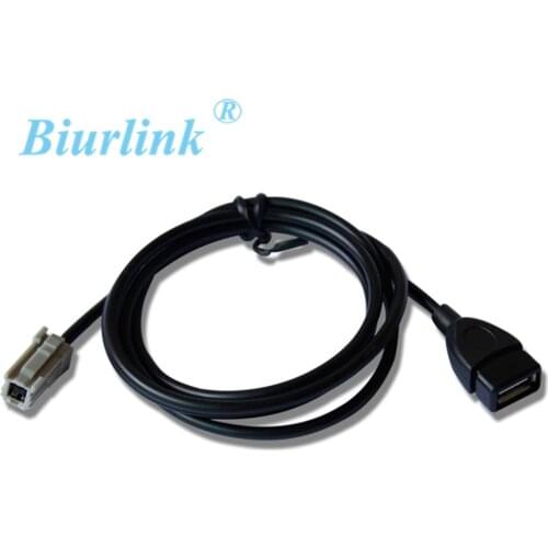 Biurlink Car Stereo CD Changer Female/Male USB Cable Adapter For Toyota Mazda