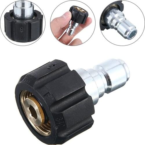 Washer Quick Connector Release Female Connector Coupling Adaptor Fitting For Pressure Washers 14mm M22 * 3/8" Male Plug