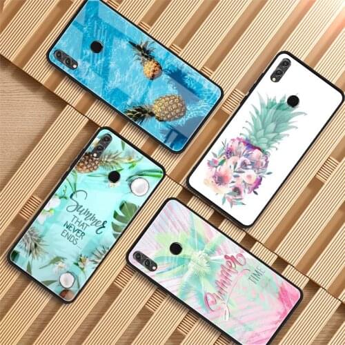 Cool in summer Tempered Glass Phone Case For Huawei P20 P30 lite P20 P30 PRO MATE 20 PRO MATE 20 lite Honor 10