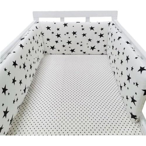 Baby Crib Bumper Cotton Thicken One-piece Crib Around Cushion Cot Protector Pillows Newborns Room Bedding Decor