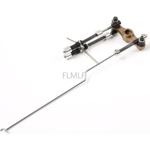 Throttle Brake Connecting Rod Set (CNC Metal Double-sided Servo Arm 15T / 17T) Fit for 1/5 Rovan F5 Truck MCD XS-5 RR5