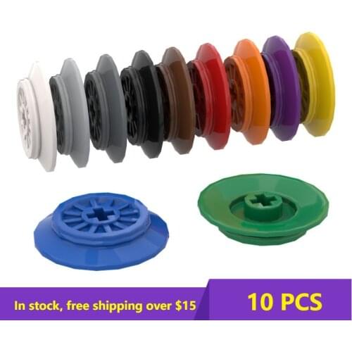 10PCS Building Blocks 57999 Train Wheel High-Tech Bricks Assembles Particles DIY Assembly Parts Education Toys For Children Gift