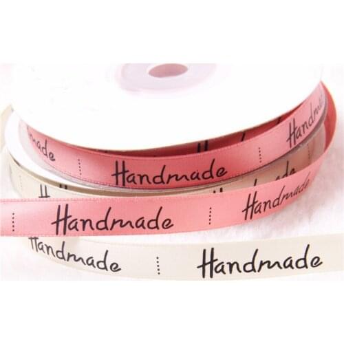 5 Yards Handmade Printed Polyester Ribbon For Bow Craft Wedding Party DIY Decoration Gift packaging accessories 10mm