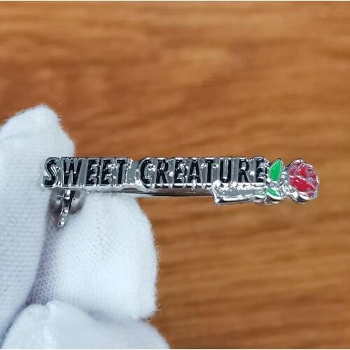 Sweet Creature Brooch Harry Style Flower Lapel Pin Cute Music Art Accessory