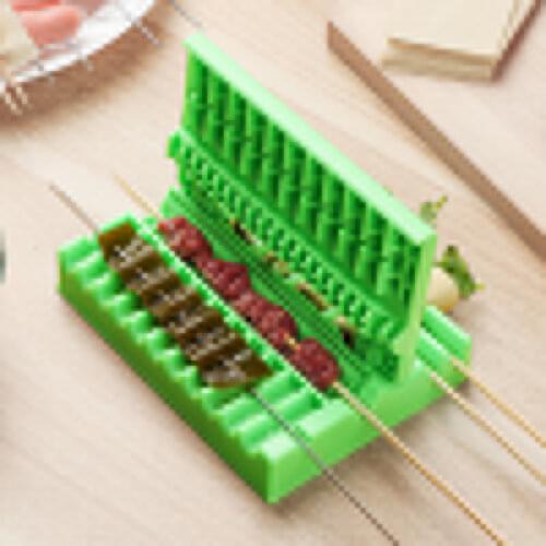 Multifunctional barbecue skewers artifact barbecue meat skewers machine outdoor camping household barbecue tool accessories