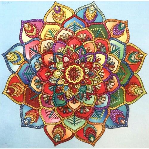 Colorful Flower 5D Special Shaped Diamond Painting Embroidery Needlework Rhinestone Crystal Cross Crafts Stitch Kit DIY
