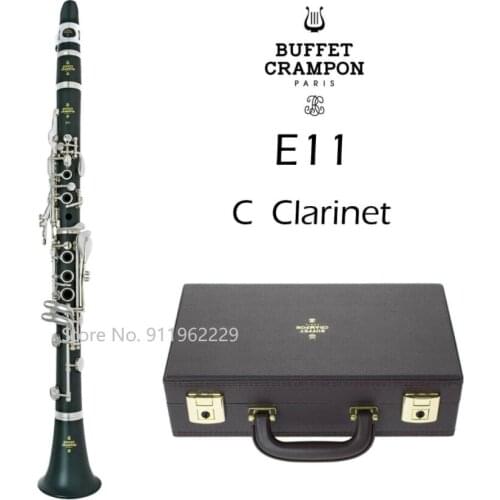 Buffet Crampon E11 Clarinet in C | BC2201-2-0W | Brand New Wood 17 Keys B Flat Musical Instrument