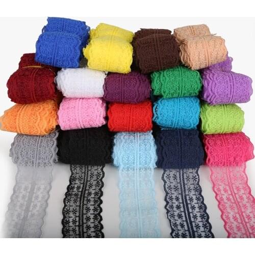 5Yards 45mm Lace Roll Spool Fabric Ribbon Netting Fabric Wedding Lace Decoration Trim Garment Apparel Tulle Roll Party Supplies