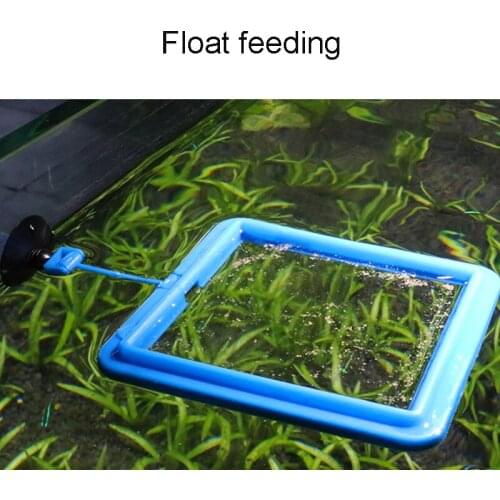 Fish food feeding ring fish tank feeder floating ring small fish feeding suspension ring buoyant feeding ring with suction cup