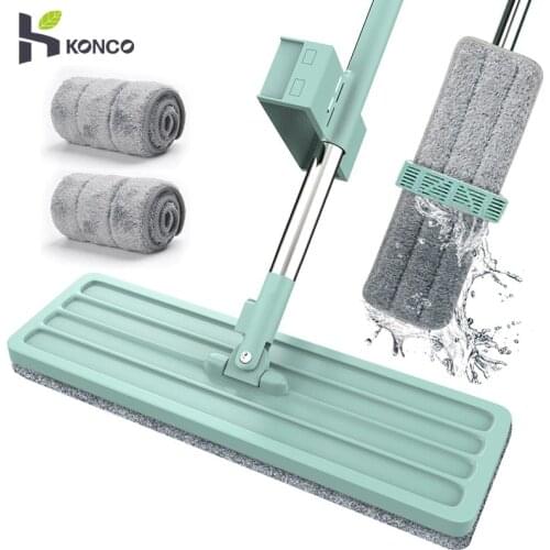360 Rotation Flat Mop Free Hand Washing Lazy Mop Floor Cleaning Microfiber Squeeze Mop Floor Clean Automatic Dehydration