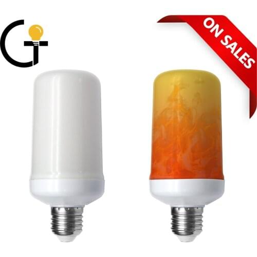 Led Dynamic Flame Effect Light Bulb Multiple Mode Creative Corn Lamp Decorative Lights For Bar Hotel Restaurant Party E27