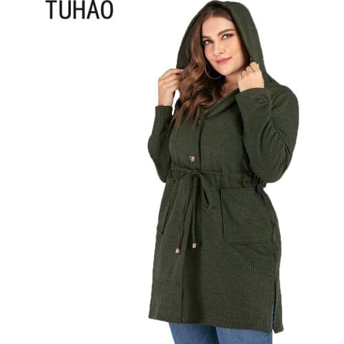 TUHAO Women's Hooded Trench Coats