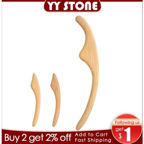Japanese Cypress Wood Body carving face carving massage relax Hand Feet Body Healthcare Massage scraping guasha stick