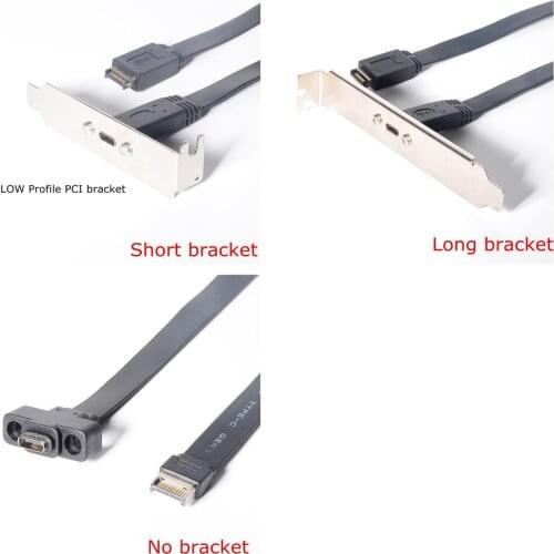 30cm 50cm 80cm USB 3.1 Front Panel Header Type E Male To USB-C Type C Female Motherboard Expansion Cable Connector wire cord