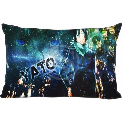 Hot Sale Noragami Pillowcase Custom Zippered Rectangle Pillow Cover Cases Size 40x60cm (Two sides) WT#905&as37