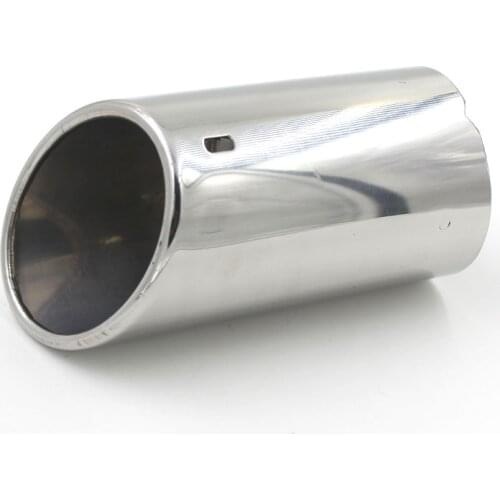 1PCS Car Exhaust Muffler Tip Pipe Trim High Quality Stainless Steel For 12-13 Audi A4L Q5 Auto Chromium Exhaust 12981