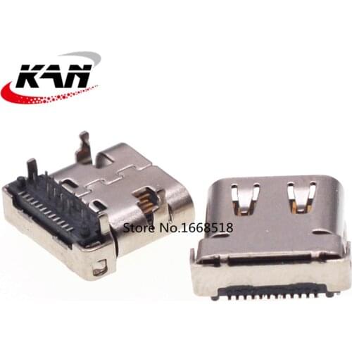 10pcs TYPE-C 24P female socket L9.1mm on-board fast charging female socket High-speed data transmission 3.1 USB interface