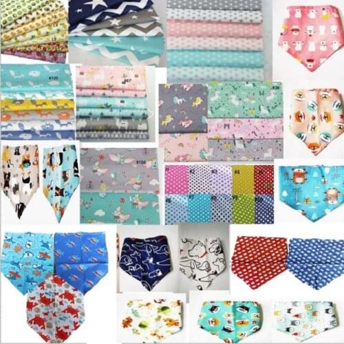 100pcs/lot Pet Dog Puppy cat cotton bandanas Collar scarf Pet tie Y80 can choose color or mix custom made color